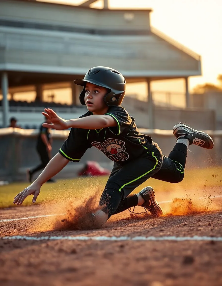 Youth baseball athlete